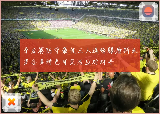 季后赛防守最佳三人选哈滕唐斯米罗各具特色可灵活应对对手